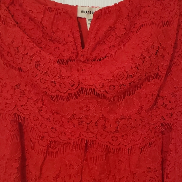 Monteau Lace Strapless Crop NWOT - Picture 2 of 4